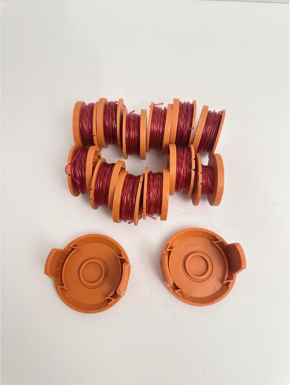 WORX WA0010 15pc 13 Replacement Spool Line +2pcs Cap For String Trimmer/Edger